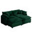 Canapé 2 places avec repose-pieds et repose-pieds 2 places Corduroy-2053751819