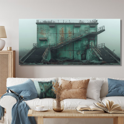 «Monocrhome», art mural gris et vert