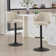 Lontrell 17.7" Wide Soft Swivel Upholstered Adjustable Height Bar Stool with Footrest
