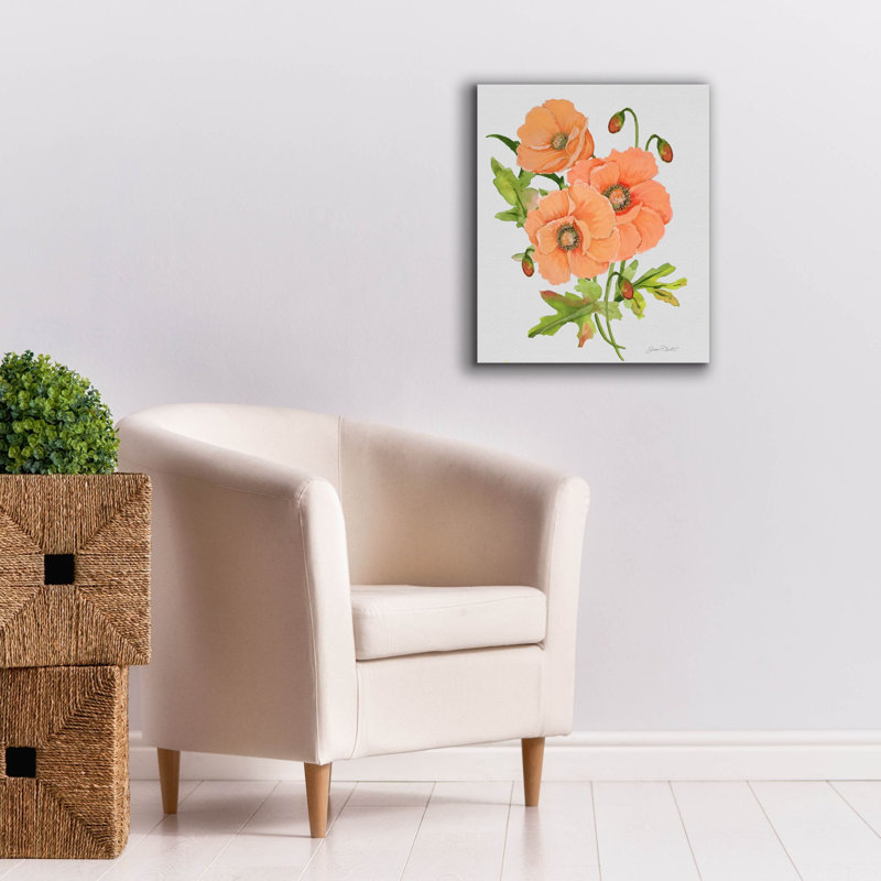 «Botanicals 5» par Jean Plout, art mural sur toile, H 24 po x l 20 po x P 0,75 po