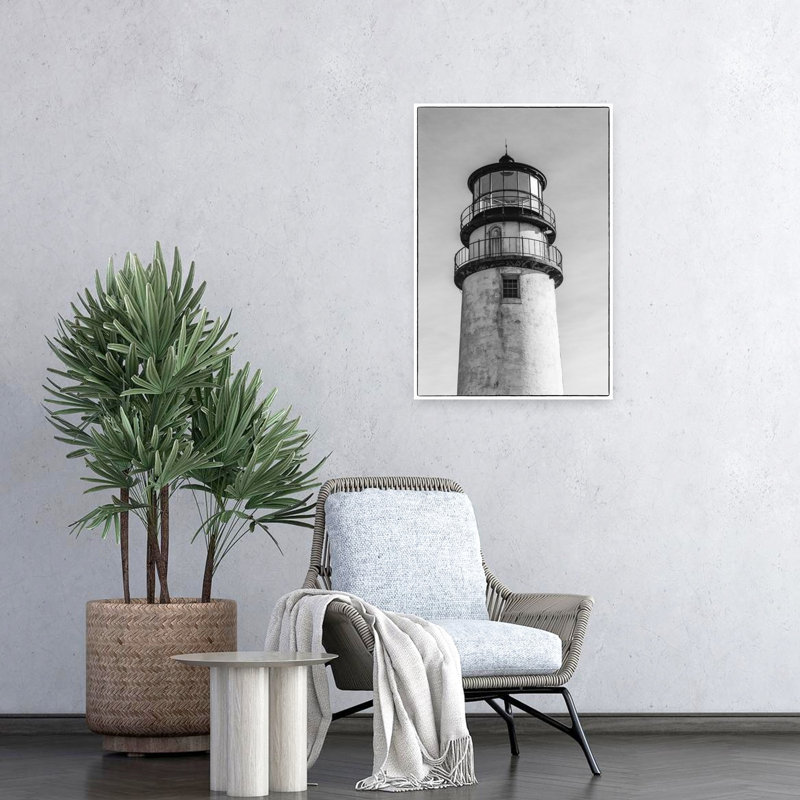 USA New England Massachusetts Cape Cod North Truro Highland Light Lighthouse by Walter Bibikow - Wrapped Canvas Print