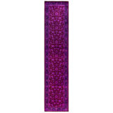 Overdyed One-of-a-Kind 2' 7" X 12' 1" Hand Knotted Area Rug
