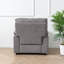 Chaise moderne en chenille 31,89 po avec accoudoirs amovibles-116982869