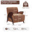Fauteuil d'appoint moderne rembourré de 68,5 cm de large, structure en bois massif-860294346-860294347
