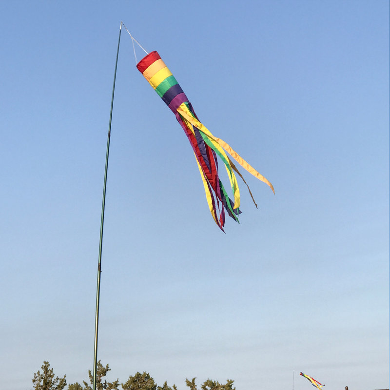 Manche à air Rainbow, H 60 po x l 8 po