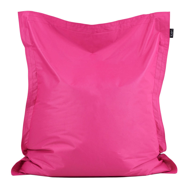Kids Indoor-Outdoor Floor Cushion Bean Bag, Pink