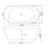 59" Freestanding Soaking Roll Top Acrylic Bathtub with Pop-up Drain White Bath Tub with Overflow Hole Timeless Charm Unmatched Comfort