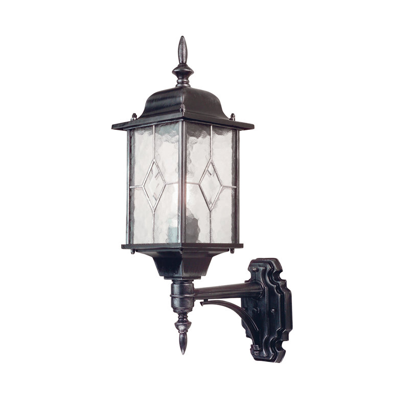 Verrett Stained Glass Outdoor Wall Lantern