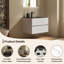  Meuble-lavabo mural simple 30 po avec comptoir en résine noire pour petits espaces-117226370