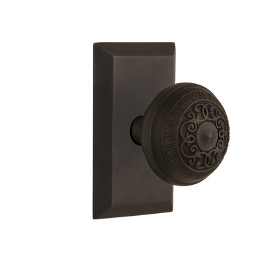 Studio Plate with Egg & Dart Door Knob