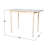 Ginna 32 " Extendable Rubberwood Rectangular Solid Wood Top with Solid Wood Base Dining Table