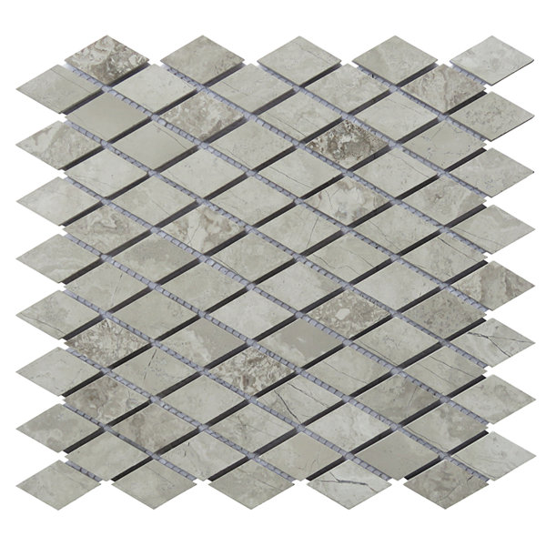 Gray Limestone Blend 1.5" x 3" Natural Stone Grid Mosaic Wall & Floor Tile