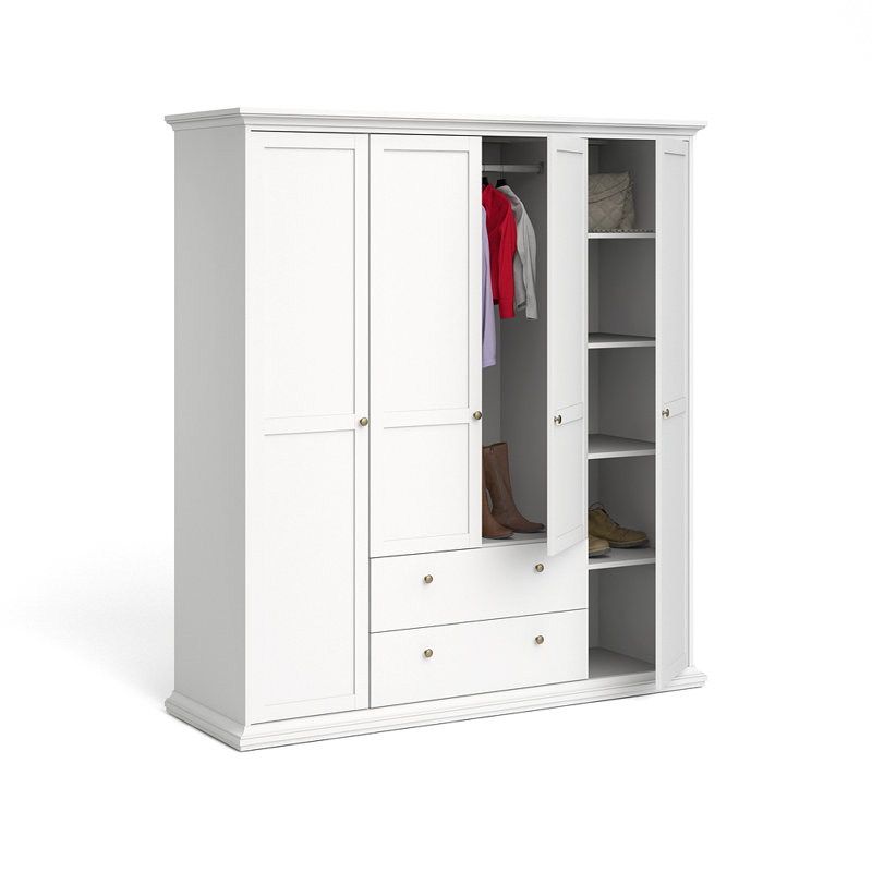 Creline Wardrobe, White