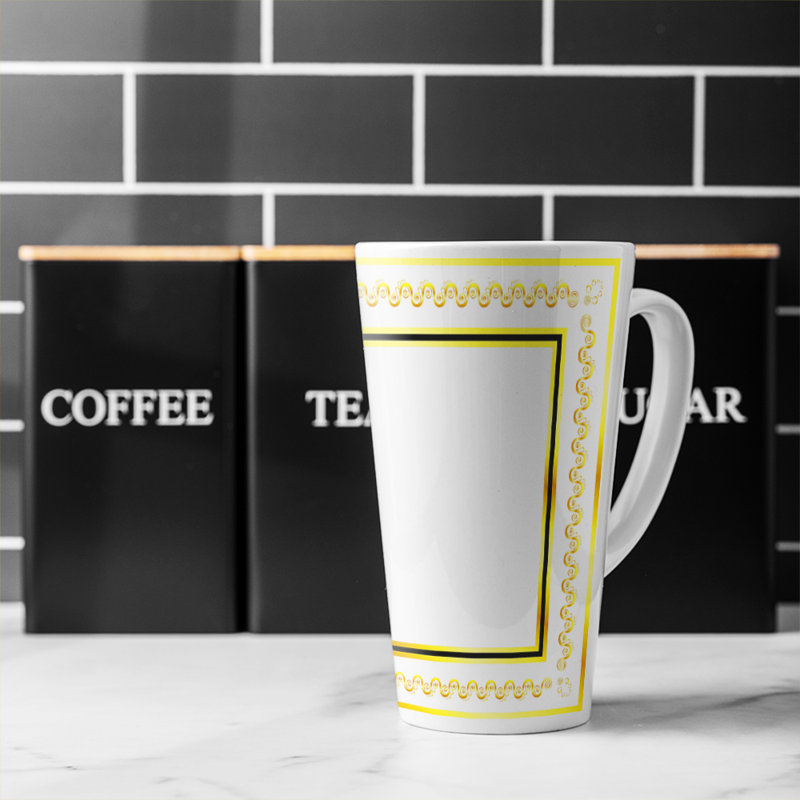 Ancient Egyptian Border Latte Mug
