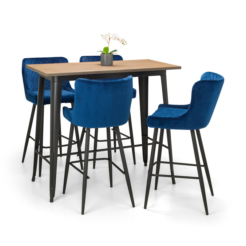 Ohlone 4 - Person Dining Set, Blue
