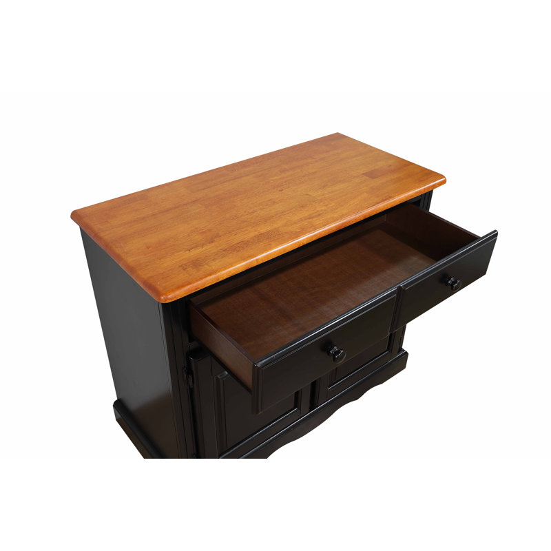 Ariyona 37.5'' Sideboard, Antique Black / Cherry