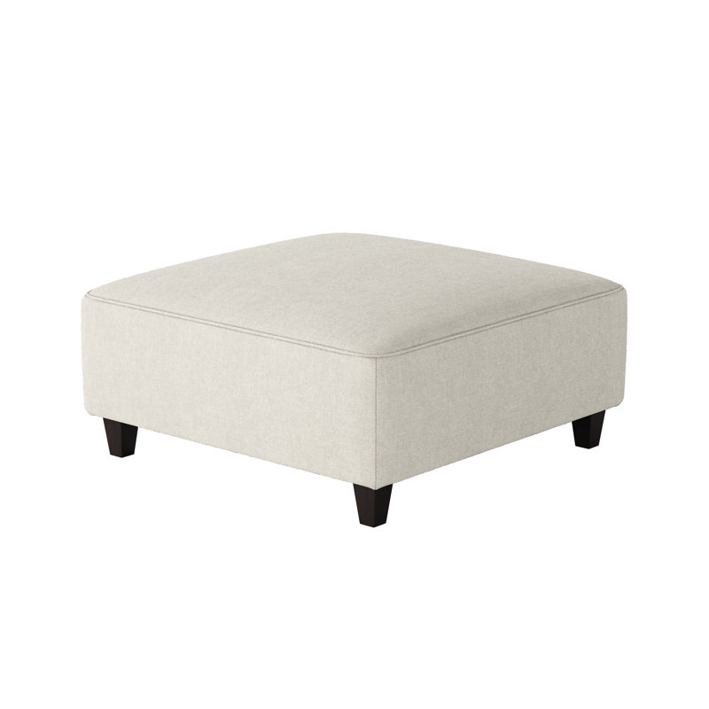 Aurora Upholstered Ottoman, Sugarshack Glacier Revolution Performance Fabrics