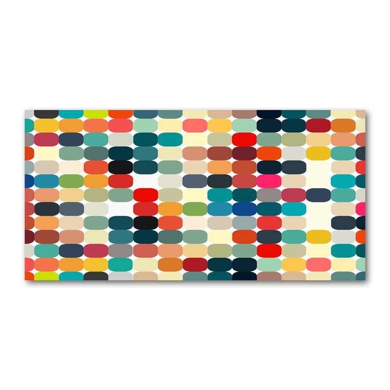Gere 50cm W x 100cm L Glass Peel and Stick Panel