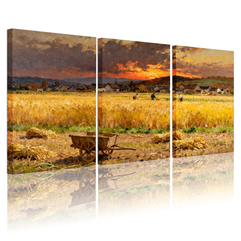 Scénario et paysages urbains Golden Field, H 18 po x l 36 po
