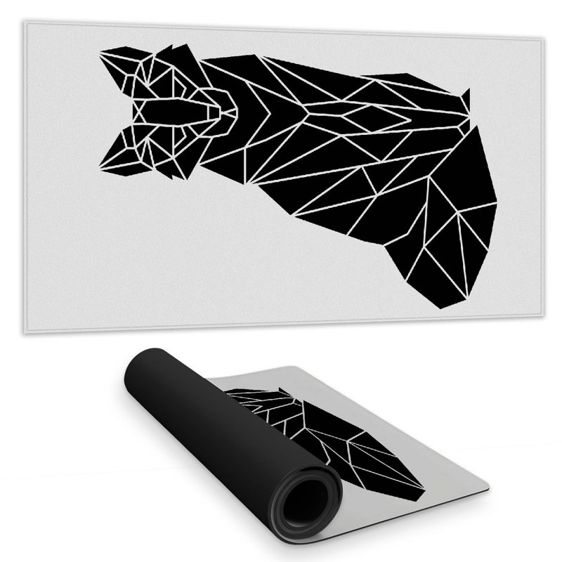 Geometric fox - 15.75"x31.50" Desk mat