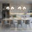Shena 6 - Light Classic/ Traditional Gold Frosted Shade Chandelier ETL Certified