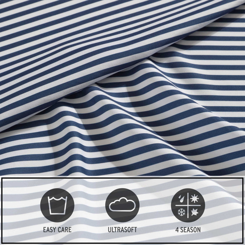 Eddie Bauer Kids Sheet Sets, Queen Sheet Set with 2 Standard Pillowcases, Preston Check Blue