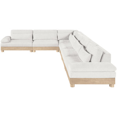 Turin 167.75" Chenille Fabric Upholstered 6Pc. Modular Sectional