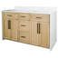 Akalya 60'' Double Bathroom Vanity with Engineered Stone Top-862268986