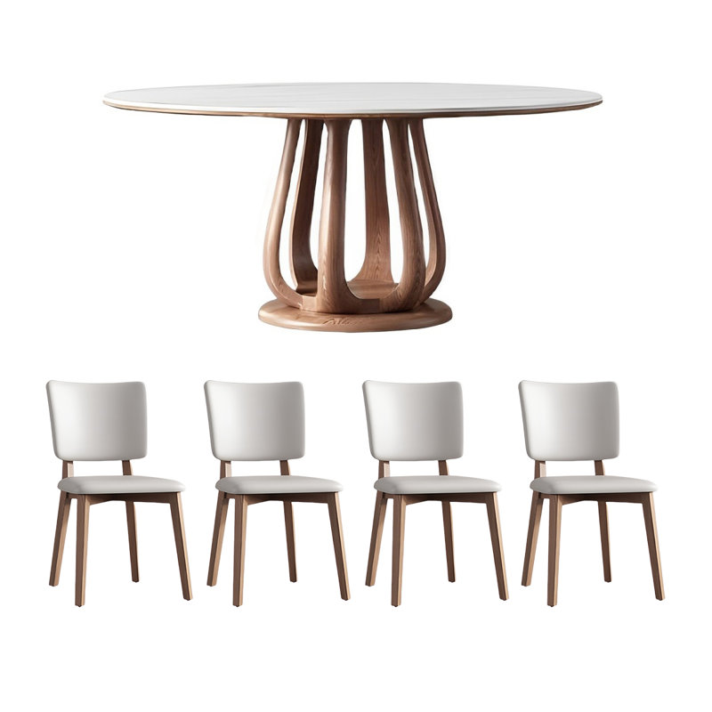 Ensemble de table de salle à manger et de chaises Nordic, H 30,31 po x L 53,14 po x l 53,14 po