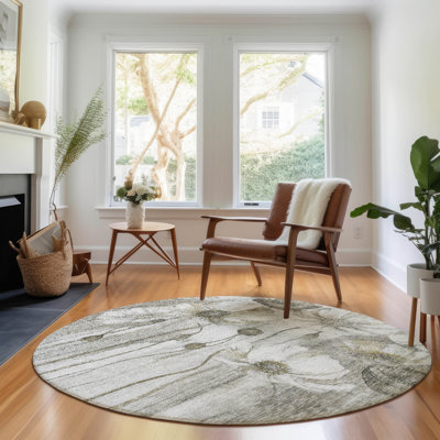 Premium Machine Washable Prisco Taupe Rug