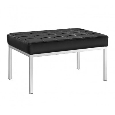Guevara Genuine Leather Upholstered Bench