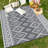 Plastic Straw Rug - Modern Reversible Indoor/Outdoor Rug, All-Weather Floor Mat for Patio, Deck, Balcony & RV-1067445972