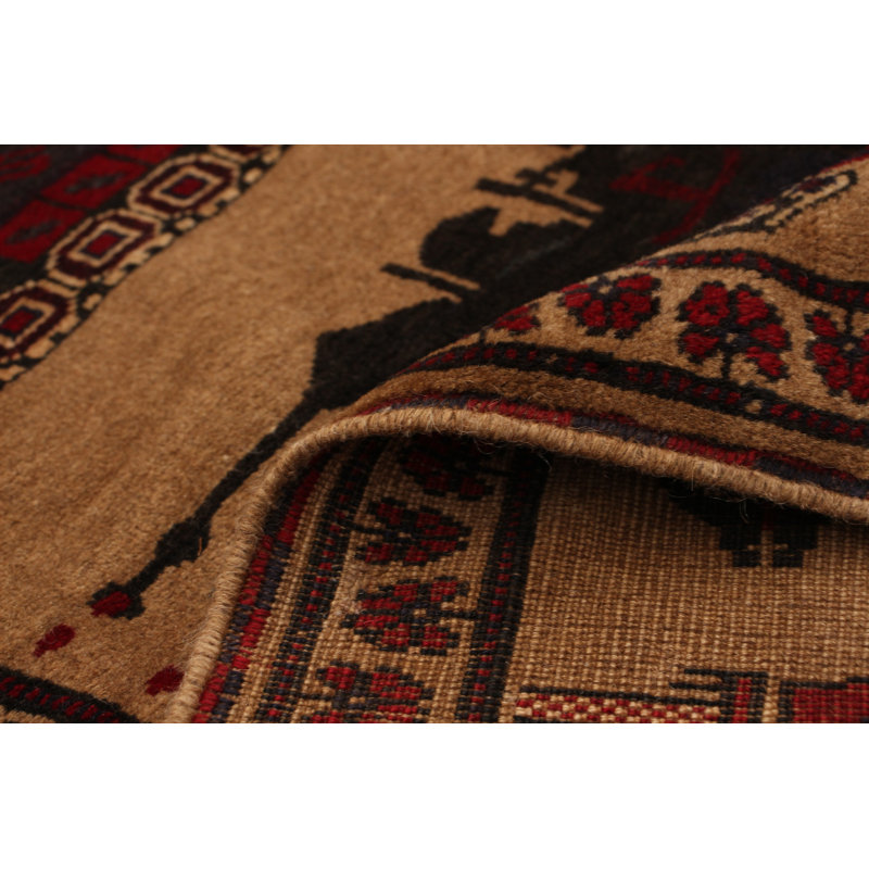 Tapis de surface en laine 6 pi 6 po x 9 pi 5 po noué la 2010 one-of-kind Shartlesville