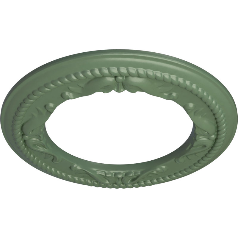 Médaillon de plafond Endurathane Benson, P 13 1/8 po x P 8 po x P 5/8 po (convient aux auvents jusqu'à 8 po), finition rouille peinte à la main