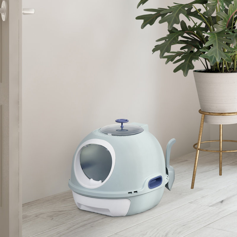 Plastic Litter Box Enclosure with Scoop