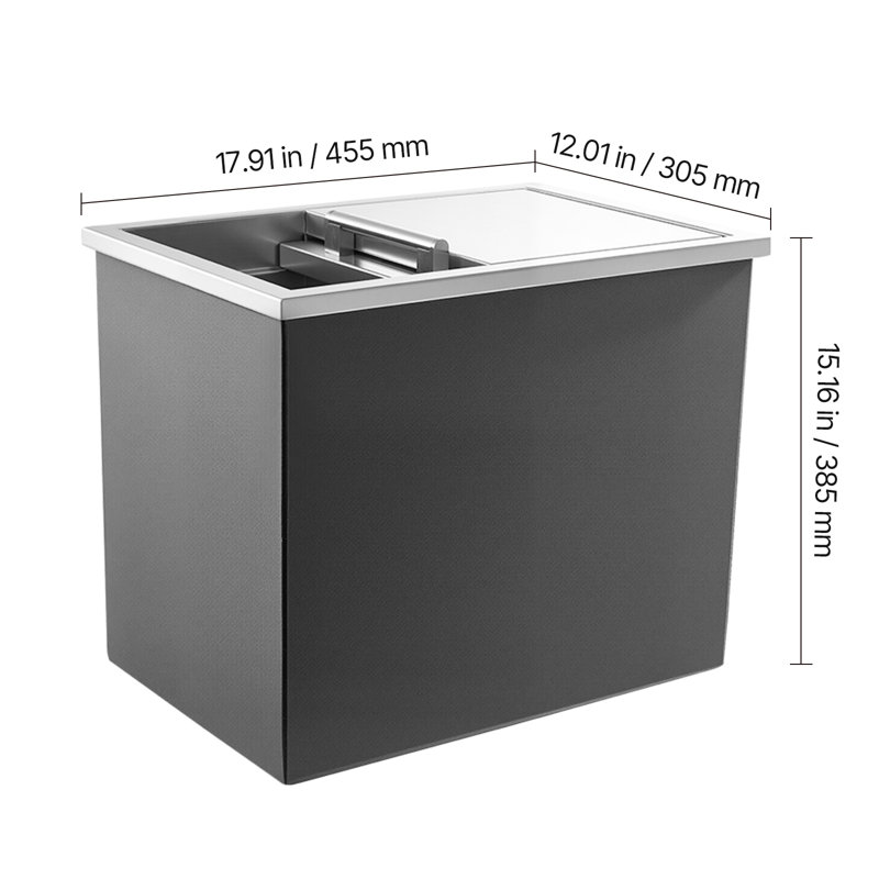 VEVOR 27.1L Ice Chest in Silver