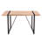 Rustic Industrial Rectangular Wood Dining Table For 4-6 Person, With 1.5" Thick Engineered Wood Color Tabletop And Black Metal Legs,Desk For Kitchen Dining Living Room, 55.1" X 31.4"X 29.9"