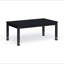 Table de salle à manger rustique audacieuse noire patinée 1 pièce