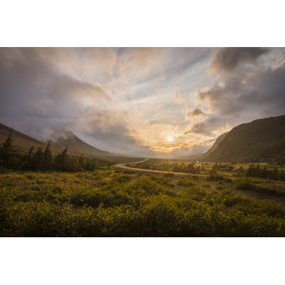 Sunset At The Tablelands by Â© David Purchase - Wrapped Canvas Print