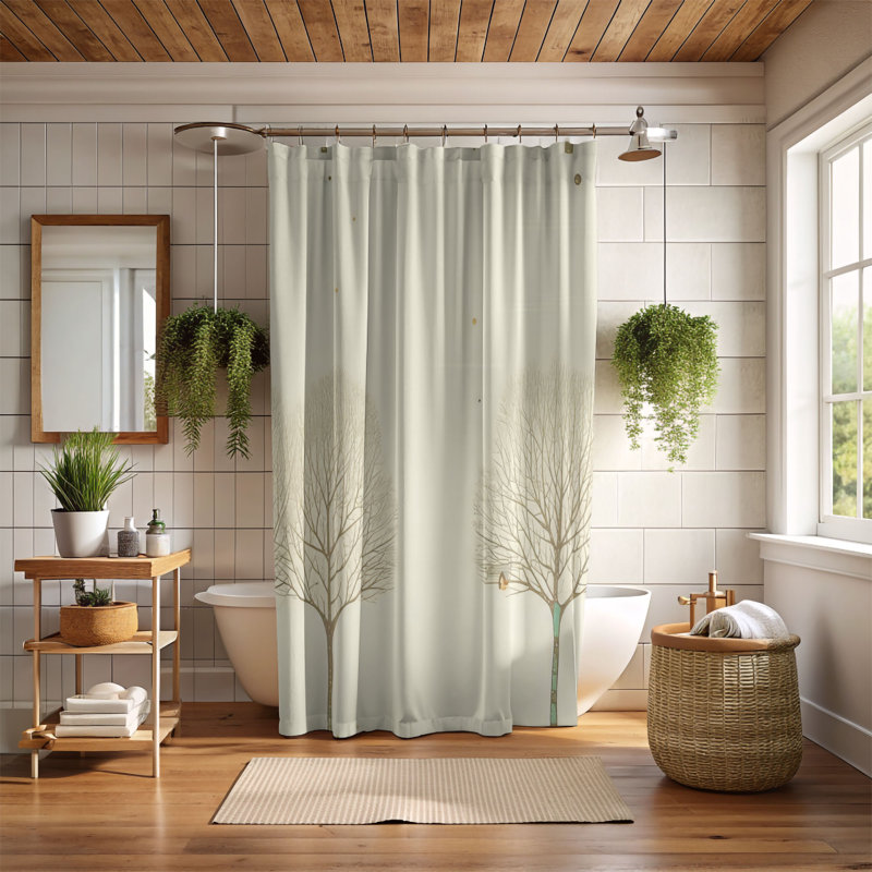 Winter Calm - Premium Shower Curtain, 71" W x 74" L