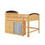 Lit mezzanine bas avec garde-robe, tablettes et armoire, lit mezzanine en bois massif avec rangement pour tête de lit et éclairage à DEL, cadre de lit maisonnette-1446712676-1446712666