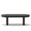 Table basse ovale cannelée, table basse en bois de ferme, table basse, table centrale-1667502637-1667502634