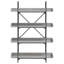 Sandre 100cm W Metal Bookcase-903798611-903798614
