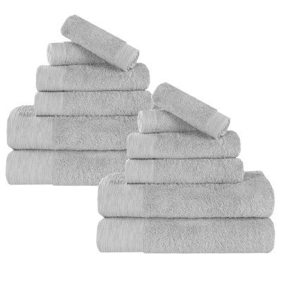 Ensemble de serviettes en rayonne de bambou et en coton mélangé hypoallergénique