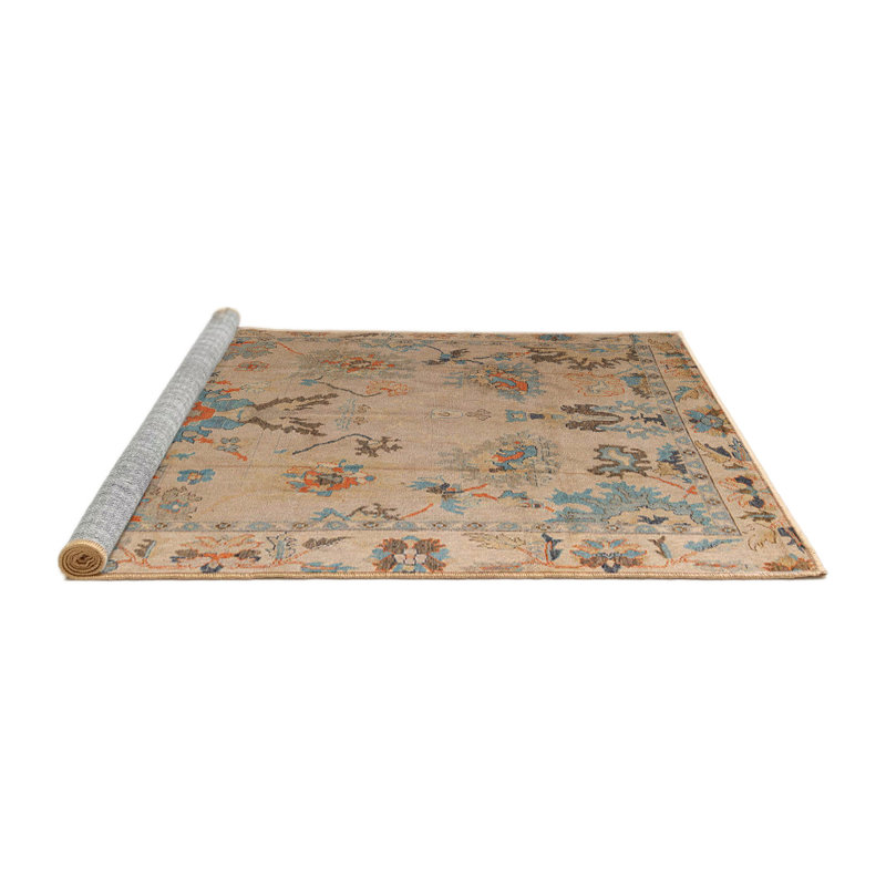 Tapis abstrait 100% lavable à la machine 4315, Carré 5 pi