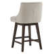 Orbay Swivel Upholstered 26'' Counter Stool With Solid Wood Frame