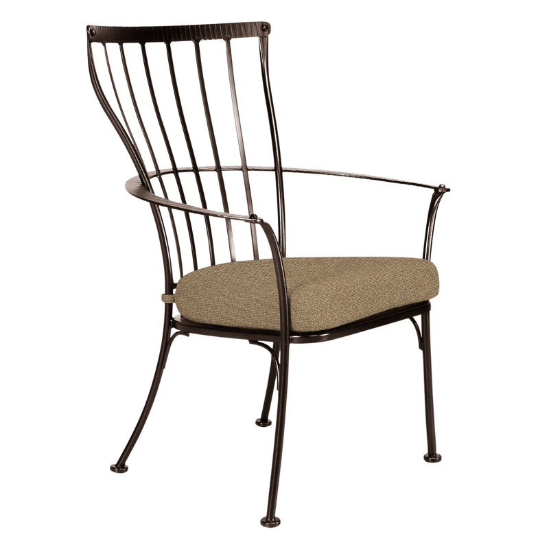 Monterra Outdoor Dining Armchair, Copper Creek, Harris Stone