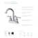 Two Handle Centerset Lavatory Faucet with Drain Assembly