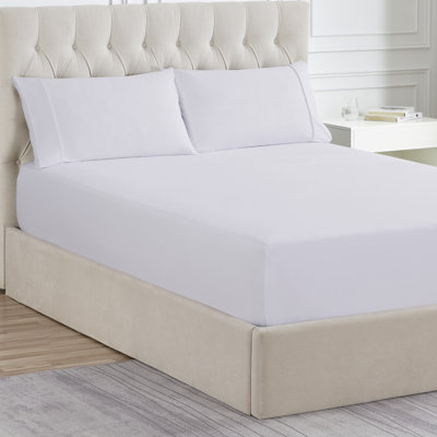 Drap-housse en flanelle de couleur unie avec draps intégrés par Sweet Home Collection