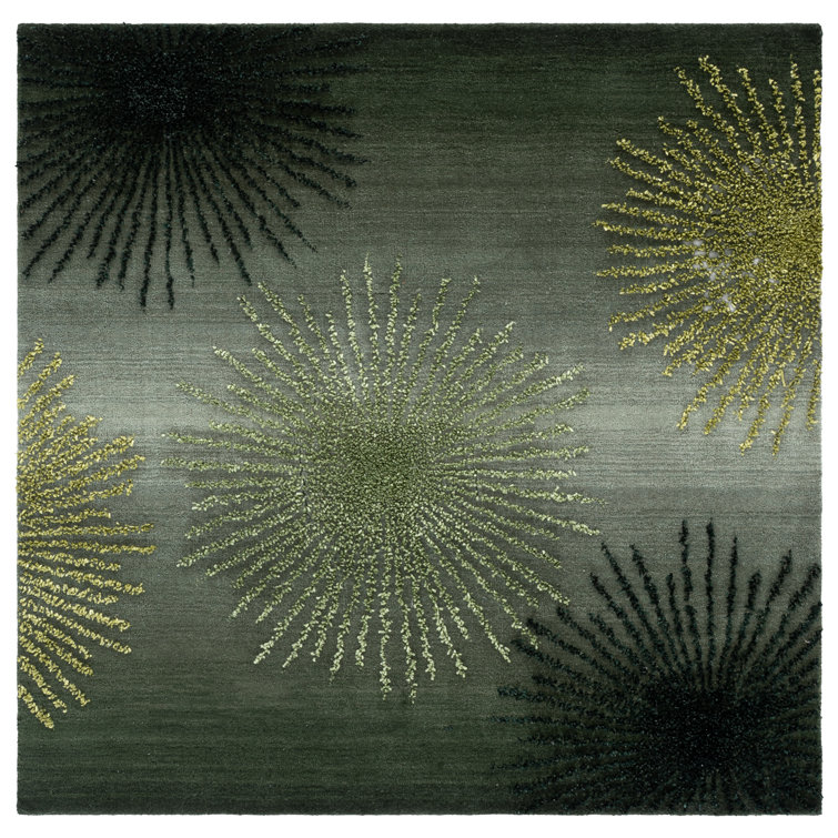 Amier Soho Hand Tufted Wool And Viscose Floral Rug
